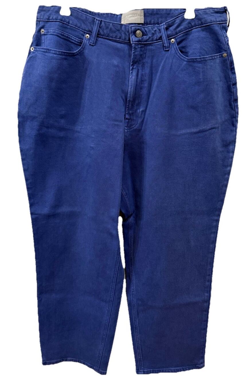 Everlane The Way High Curvy Jeans Women’s (35x27) Blue High Rise Organic Cotton